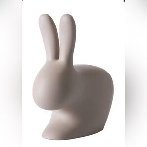 Qeeboo rabbit chair baby (light gray) new in original packaging.